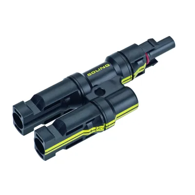 CIMCO PV-MC4 Y-Verteiler 180005 | Photovoltaik Stecker MMF | 1000V DC | 30A | IP68 | 80x19x135mm