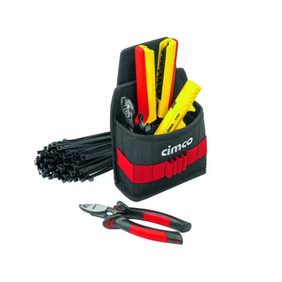 Cimco Werkzeugtasche | Gürteltasche Wave Solar 170475 | Photovoltaik Werkzeugset 5-tlg. | inkl. 2 Zangen