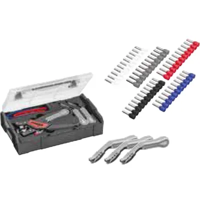 Cimco Abisolierzangen-Set Quadro PLUS 186903 | Jokari QUADRO+ Koffer | 3 Wechselmagazine | 2400 Aderendhülsen