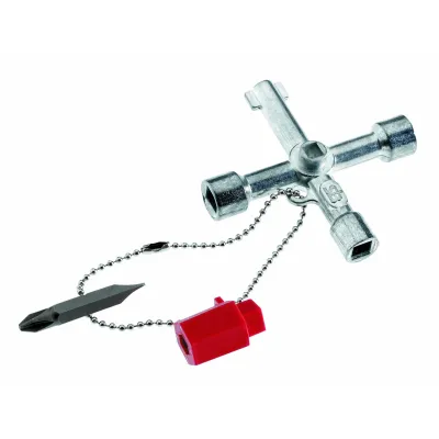 Cimco Schaltschrankschlüssel 112894 | Metall | Universal | inkl. Adapter & Bit | kompakt