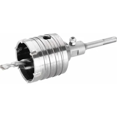 Cimco Schlagbohrkrone 207321 | SDS-plus | 68 mm Bohrkrone | Hartmetall | mit Zentrierbohrer | Arbeitstiefe 72 mm