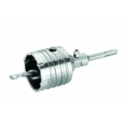 Cimco Schlagbohrkrone 207321 | SDS-plus | 68 mm Bohrkrone | Hartmetall | mit Zentrierbohrer | Arbeitstiefe 72 mm