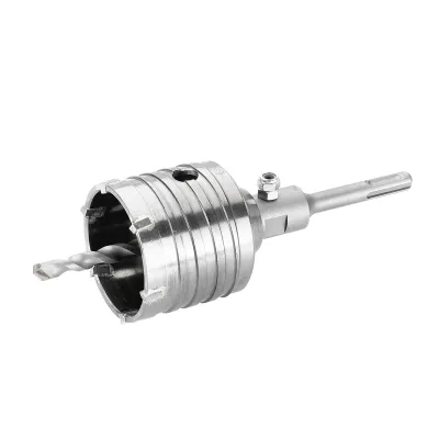 Cimco Schlagbohrkrone 207325 | SDS-plus | 82 mm Durchmesser | Hartmetall | Zentrierbohrer | Arbeitstiefe 80 mm