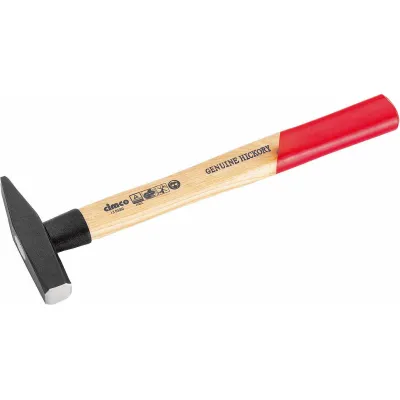 Cimco Schlosserhammer 300g | DIN 1041 | rostfreier Stahlkopf | Hickory-Holzstiel | Stielschutz | antimagnetisch