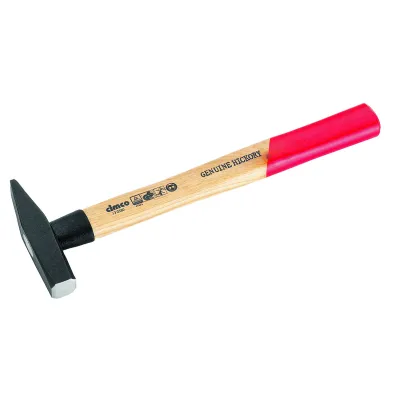 Cimco Schlosserhammer 500g | DIN 1041 | Sicherheits-Hammer mit Hickory-Holzstiel | Stielschutzkragen