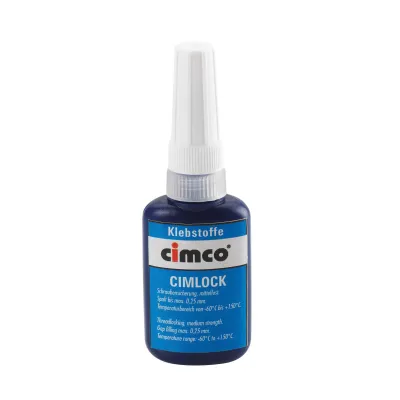 CIMCO Schraubensicherung CIMLOCK 151222 | hochfest | Flüssigkleber | Metallverbindungen | 10ml Flasche | blau