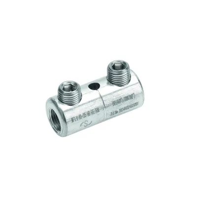 Cimco Schraubklemme 180962 | Schraubverbinder 6-25 mm² Kupfer/Aluminium | verzinnt | bis 15 kV | 2 Schrauben | blank