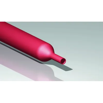 CIMCO Schrumpfschlauch 181666 | 2:1 Dünnwandig | 19/9 mm | 5 m | Polyolefin | Halogenfrei | Flammwidrig | Rot
