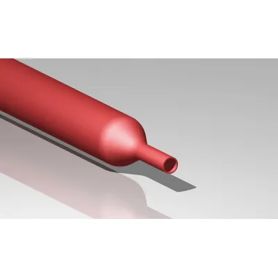 CIMCO Schrumpfschlauch 181666 | 2:1 Dünnwandig | 19/9 mm | 5 m | Polyolefin | Halogenfrei | Flammwidrig | Rot