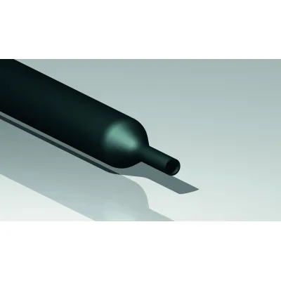 CIMCO Schrumpfschlauch 181686 | dünnwandig | Warmschrumpf | Schrumpfrate 2:1 | 9,5/4,5mm | 70mm | Polyolefin | schwarz