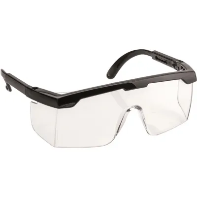 CIMCO Schutzbrille Standard Frame 141284 | Arbeitsschutzbrille klar kratzfest beschlagfrei verstellbar Kunststoff