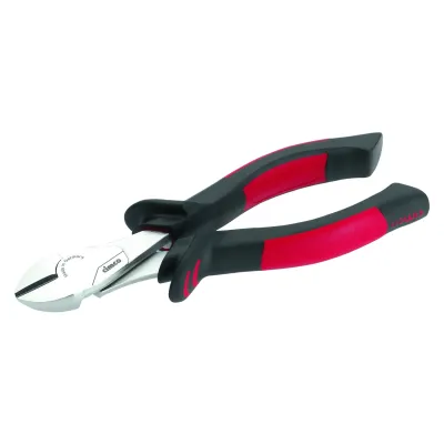 Cimco Kraftseitenschneider 200mm VDE 1000V | ergonomischer 2K-Griff | verchromt | Silber/Rot/Schwarz