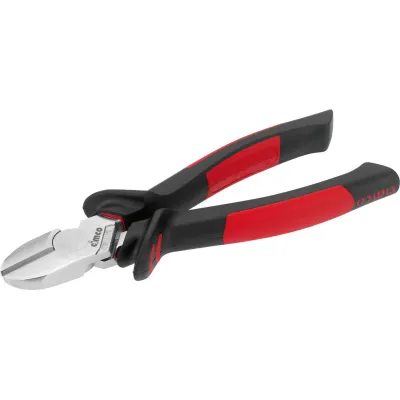 Cimco Seitenschneider 100577 VDE 1000V | 180mm | verchromt | ergonomischer 2K-Griff | DIN ISO 5749 | Silber/Schwarz/Rot