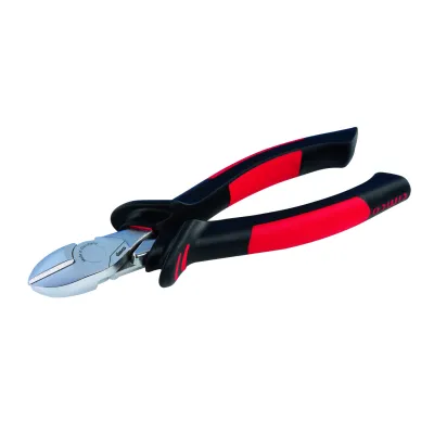 Cimco Seitenschneider 100577 VDE 1000V | 180mm | verchromt | ergonomischer 2K-Griff | DIN ISO 5749 | Silber/Schwarz/Rot