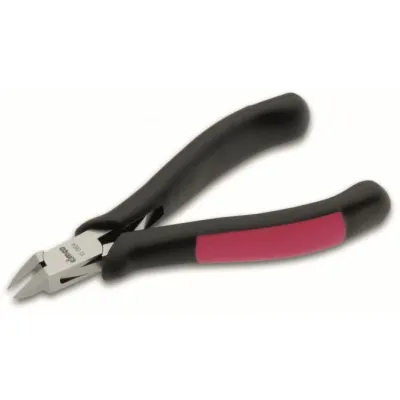 Cimco Elektronik-Seitenschneider 100804 | Präzisionszange 120 mm schräg | ovaler Kopf | Spezialstahl | ergonomisch