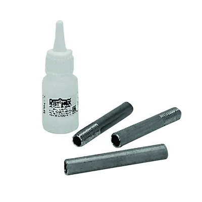Cimco Service-Set 142161 | Röhrenaal Zubehör | 9 mm Band | Metall | 2 Anfangshülsen | Verbindungshülse | Spezialkleber