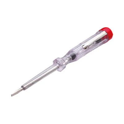 Cimco Spannungsprüfer 111288 | Phasenprüfer 100–250V AC | 1-polig | Glimmlampe | VDE geprüft | 190mm | transparent