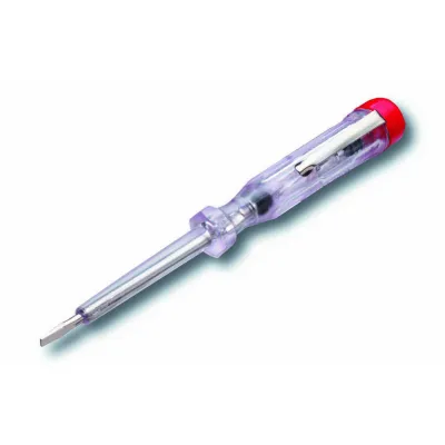 Cimco Spannungsprüfer 111320 | 1-polig | 100-500V AC | Glimmlampe | Länge 140mm | Klinge 45x3mm | Kunststoffheft
