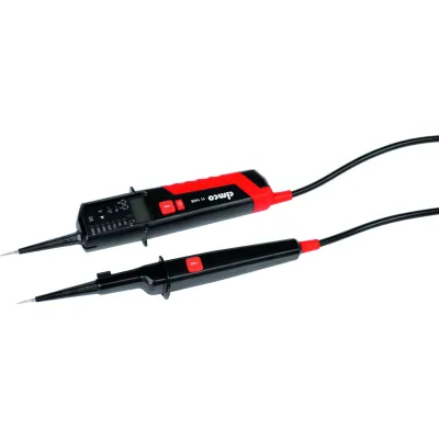 Cimco Spannungsprüfer 111438 | zweipolig | CAT IV | 1-1500V AC/DC | Lasttaste | LED/LCD | FI-Auslösung | IP64