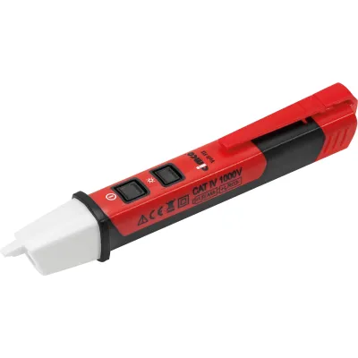 Cimco Voltfix 111460 Spannungsprüfer | berührungslos 50–600V AC | LED-Anzeige | CAT IV 1000V | Taschenlampe | IP44