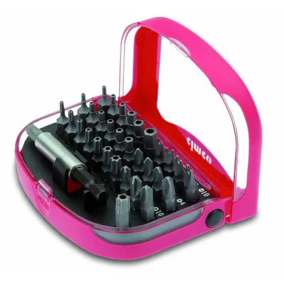 Cimco Bit-Set Spezial-Bit-Satz 114599 | 33-teilig | Magnethalter | TX, Tri-Wing, Zweiloch | Kunststoffbox