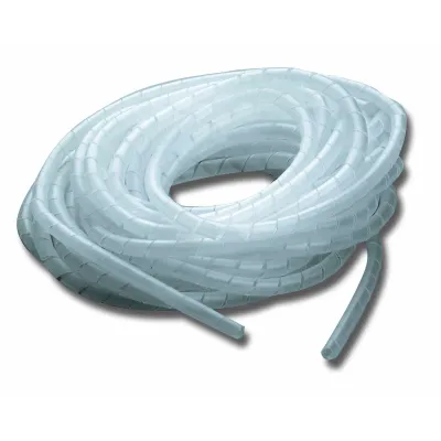 Cimco Spiralschlauch 186200 | 6 mm Ø | 4-20 mm Bündel | 10 m | PE flammhemmend | halogenfrei | weiß