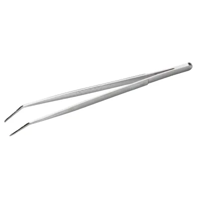 Cimco Technische Pinzette 103016 | Spitzpinzette gebogen | 120 mm Länge | feine Zahnung | Stahl