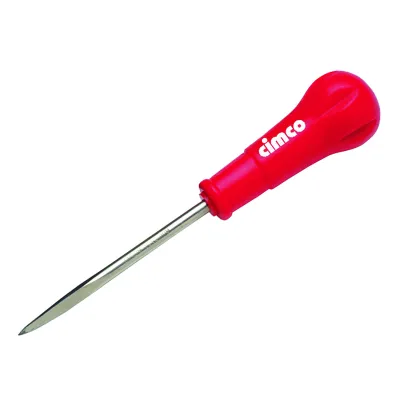 Cimco Stechahle 11 0480 rund | Vorstecher | 6 mm Ø | 100 mm Länge | Chrom-Vanadium-Stahl | schlagfestes Heft