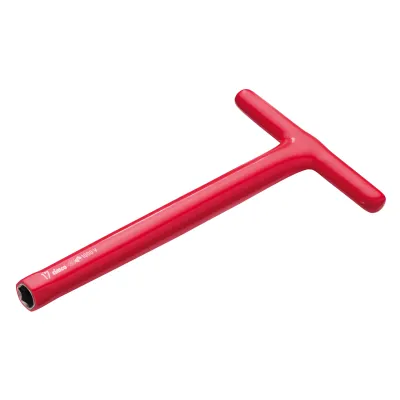 Cimco Steckschlüssel DIN 7440 110862 | T-Griff SW19 mm | Schaft 300 mm | VDE geprüft 1000V | Metallgriff