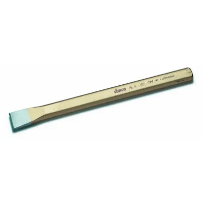 Cimco Steinmeißel 130022 | 250mm Länge | 26mm Schneidenbreite flach | Chrom-Vanadium-Stahl | achteckig | 20x12mm