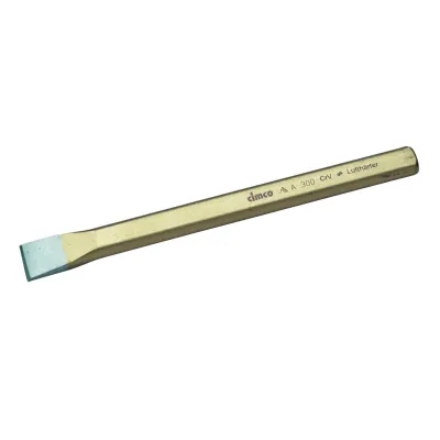 Cimco Steinmeißel 130024 | Handmeißel flach | 29 mm Schneide | 300 mm lang | Chrom-Vanadium | achteckig