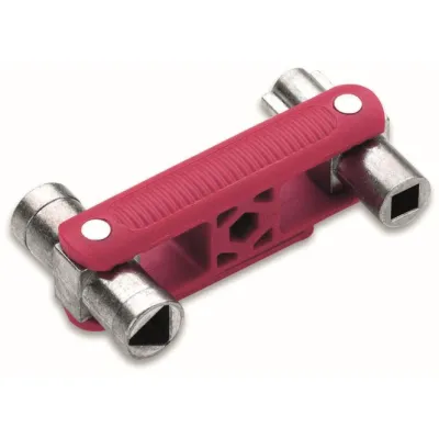 Cimco Universalschlüssel SuBMaster Kompakt 112988 | Schaltschrankschlüssel Dreikant, Vierkant, Bit-Aufnahme, Metall
