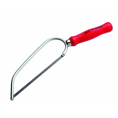 Cimco Taschensäge PUK 120502 | Metallsäge 150mm | festes lackiertes Holzheft | Sägeblatt für Metall