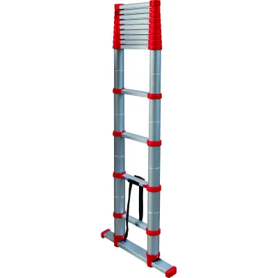 Cimco Teleskopleiter XC-380 Pro 146725 | Aluminium | 1–3,8 m Länge | 13 Sprossen | 150 kg Tragkraft | klappbar | EN131-6