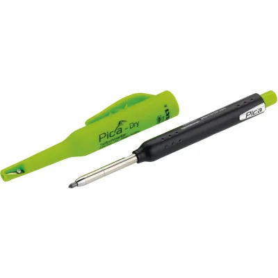 Cimco Tieflochmarkierer 212151 | Graphit Allesschreiber | Automatikmechanik & Anspitzer | 1,0–1,9 mm | Grau