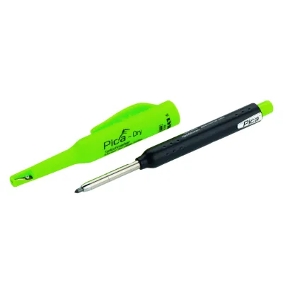 Cimco Tieflochmarkierer 212151 | Graphit Allesschreiber | Automatikmechanik & Anspitzer | 1,0–1,9 mm | Grau