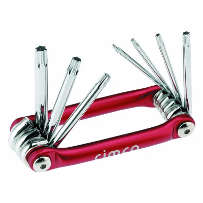 Cimco Torx-Stiftschlüsselsatz 110598 | 8-teilig | T9–T40 | Handklapphalter | Elektromonteur-Set