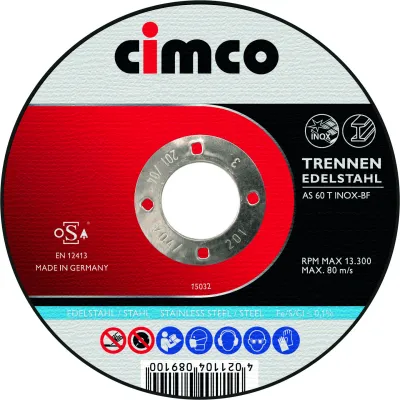 CIMCO Trennscheiben-Set 206842 | Edelstahl | 10x 125x1,0mm | Inox | extradünn | präzise & sauber | Dose