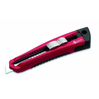 Cimco Universalmesser 120078 | Abbrechklingenmesser 18 mm | Zink-Druckguss | Edelstahlführung | Blockier-System | 170 mm