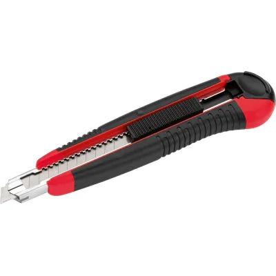 Cimco Universalmesser Economy 120081 | Cuttermesser | Profi-Ausführung 2K-Kunststoff | Abbrechklinge 9 mm | Länge 135 mm