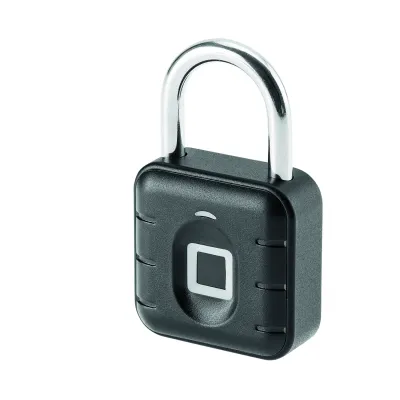 Cimco Vorhangschloss Fingerabdruck VF45-6 | 170255 | 45mm Bügel 6mm | IP67 | bis 20 Fingerprints | Edelstahl | schwarz