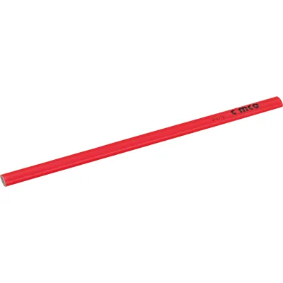 Cimco Zimmermannsstift 212170 | Bleistift zum Markieren auf Holz, Metall & Gummi | HB Mine | 240mm | schwarz