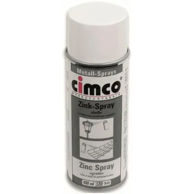Cimco Zink-Spray 151102 | Korrosionsschutz Metall | Spezial-Hell | schnelltrocknend | 400ml | bis 500°C