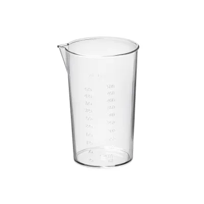 Clatronic Stabmixer SM 3577 180W | Edelstahlmesser | Mixbehälter 500ml | Kunststofffuß | Weiß