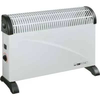 Clatronic Konvektor KH 3077 N | Elektroheizung 2000 Watt | 3 Leistungsstufen | Thermostat | Wandmontage möglich | Weiß
