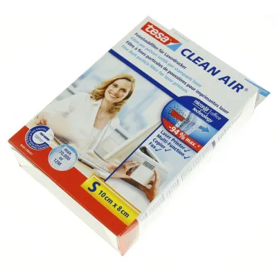 Clean Air Feinstaubfilter für Laserdrucker Tesa 50378 Größe S, 100x80x30mm