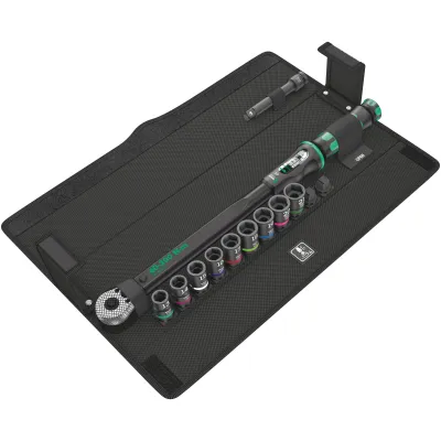 Wera Drehmomentschlüssel-Satz 1/2" | 40-200 Nm | 11-tlg. | Click-Torque C 3 | für Betonverschraubung | Schwarz