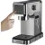 Bild: Cloer Espressomaschine 5829 | Siebträgermaschine | 20 Bar | Thermoblock | Milchaufschäumer | Edelstahl | Schwarz