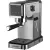 Bild: Cloer Espressomaschine 5829 | Siebträgermaschine | 20 Bar | Thermoblock | Milchaufschäumer | Edelstahl | Schwarz