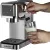 Bild: Cloer Espressomaschine 5829 | Siebträgermaschine | 20 Bar | Thermoblock | Milchaufschäumer | Edelstahl | Schwarz